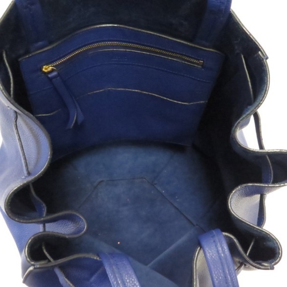 Celine Cabas Phantom Tote with Belt Cobalt Blue - Picture 8 of 8